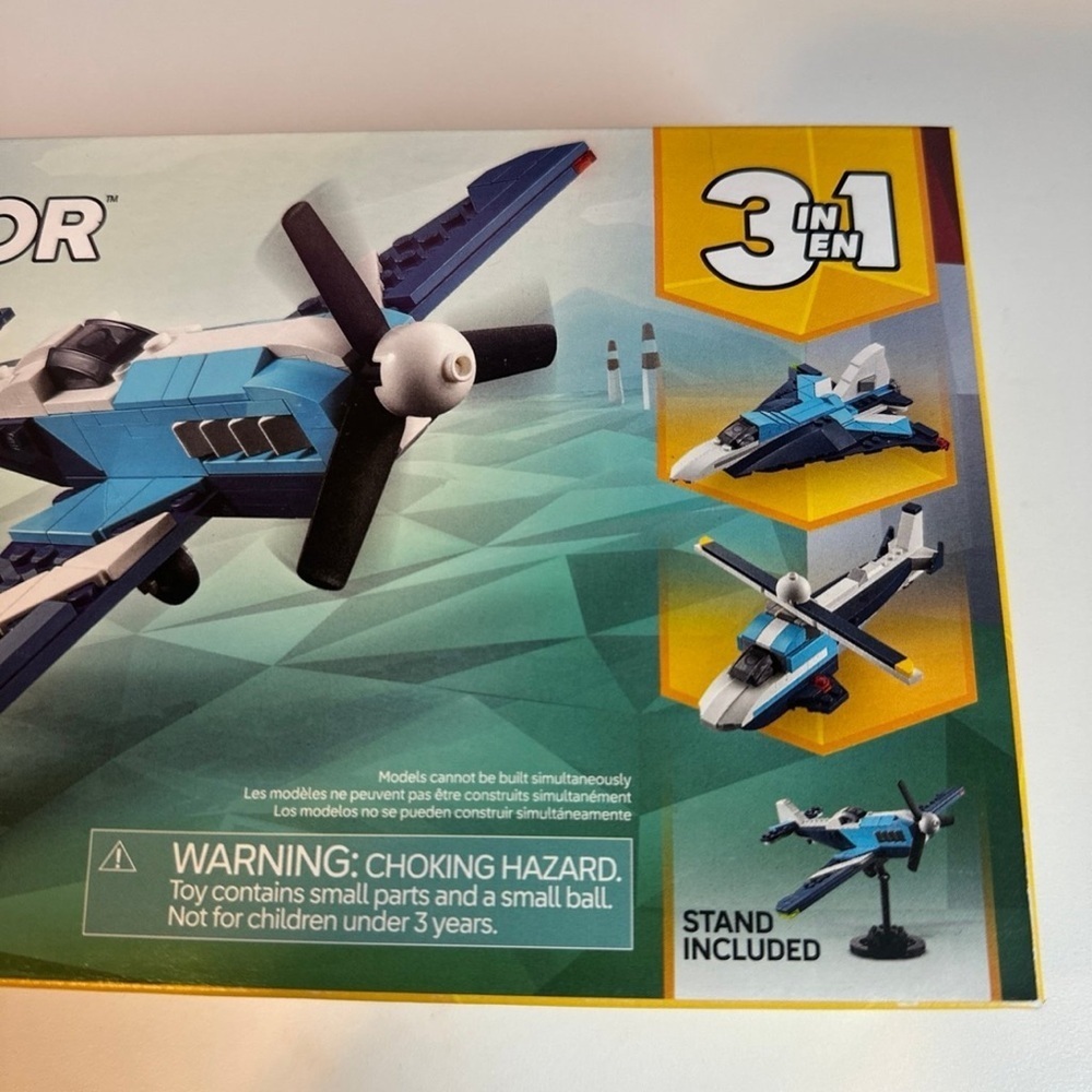 LEGO Creator 3 in 1 Aircraft Race Plane Toy - Building Toy Set 31160 178 Pieces - Picture 4 of 6